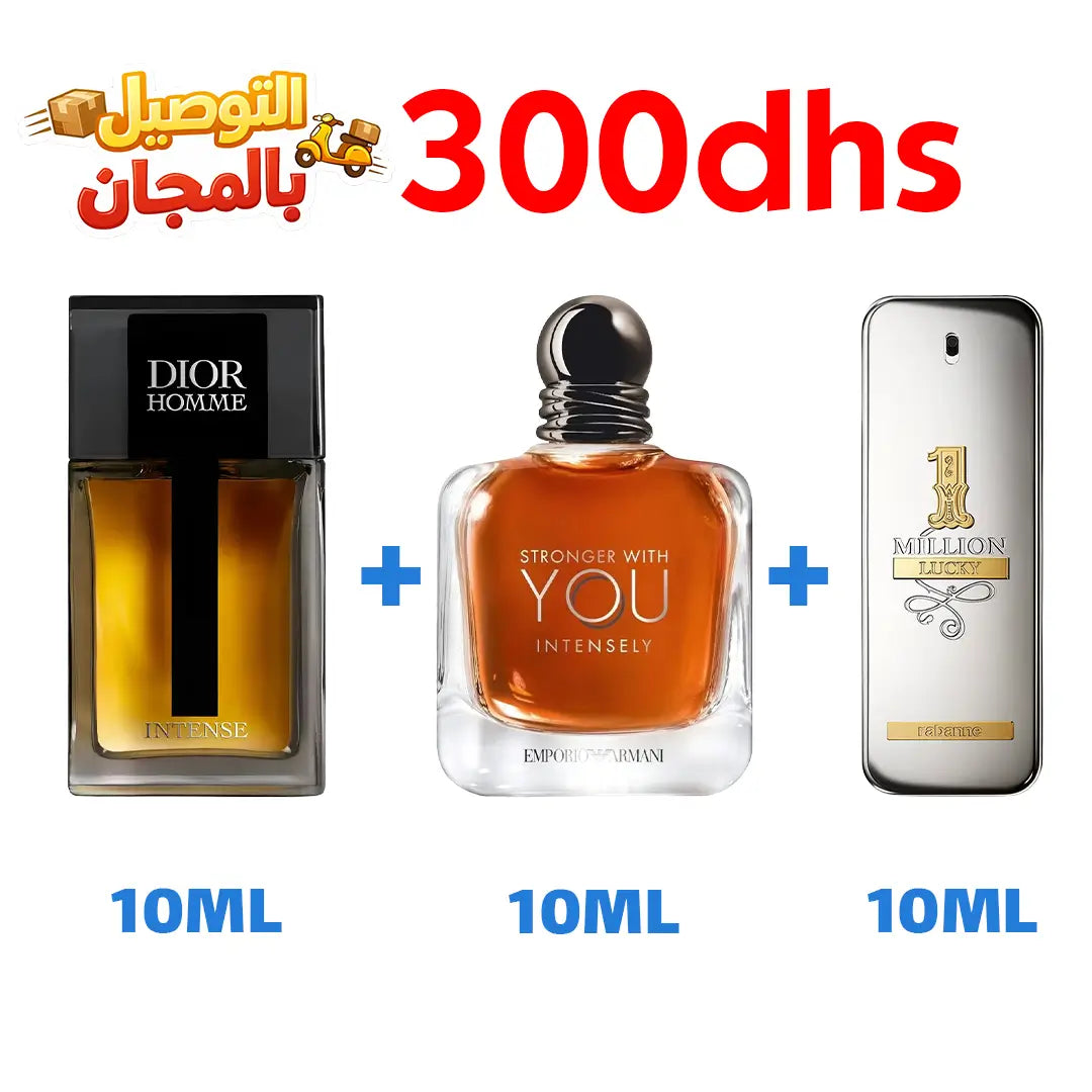 Pack Dior Homme Intense + Intensely + One Million Lucky